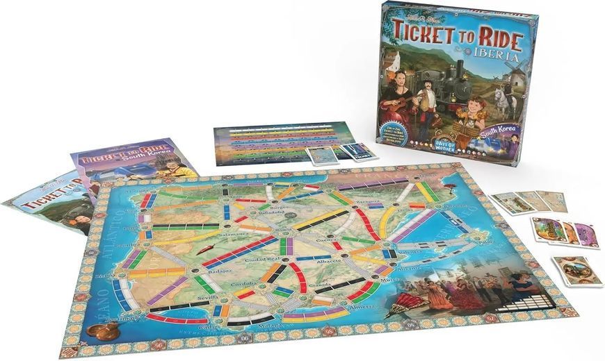 Квиток на потяг. Іберія та Південна Корея (Ticket to Ride Map Collection 8: Iberia & South Korea) EN