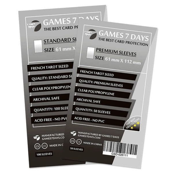 Протекторы Games7Days (61x112 mm) Standart 100 шт