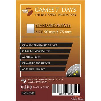 Протекторы Games7Days (50x75 mm) Standart 100 шт
